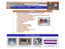 Tablet Screenshot of customtins.biz